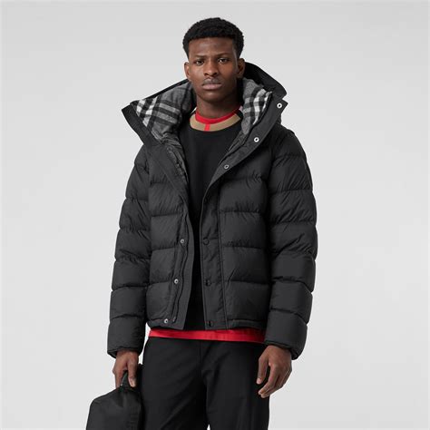 burberry hooded puffer jacket|burberry puffer jacket men.